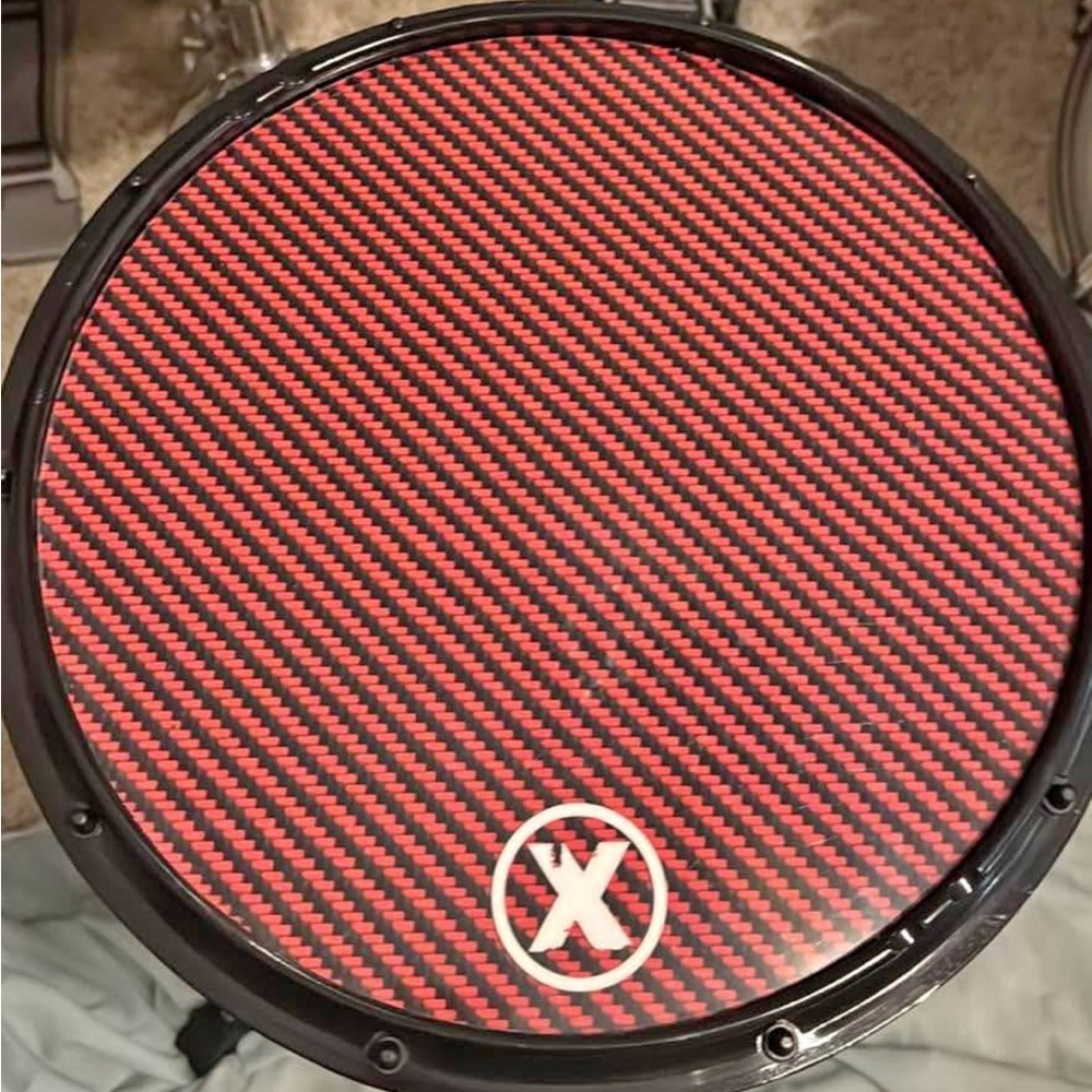 Xymox Reserve Max+Marching Snare Red and Black Drum Pad